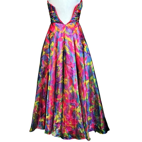 Jonathan Kayne Color Splash Dress 2 Colorful 
Coquette Girl Whimsical Jeweled - Picture 3 of 14